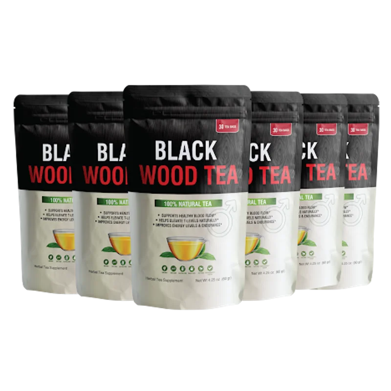 Black Wood Tea Natural Longevity & Vitality Formula — 6 Bottle / 180 Day Pack